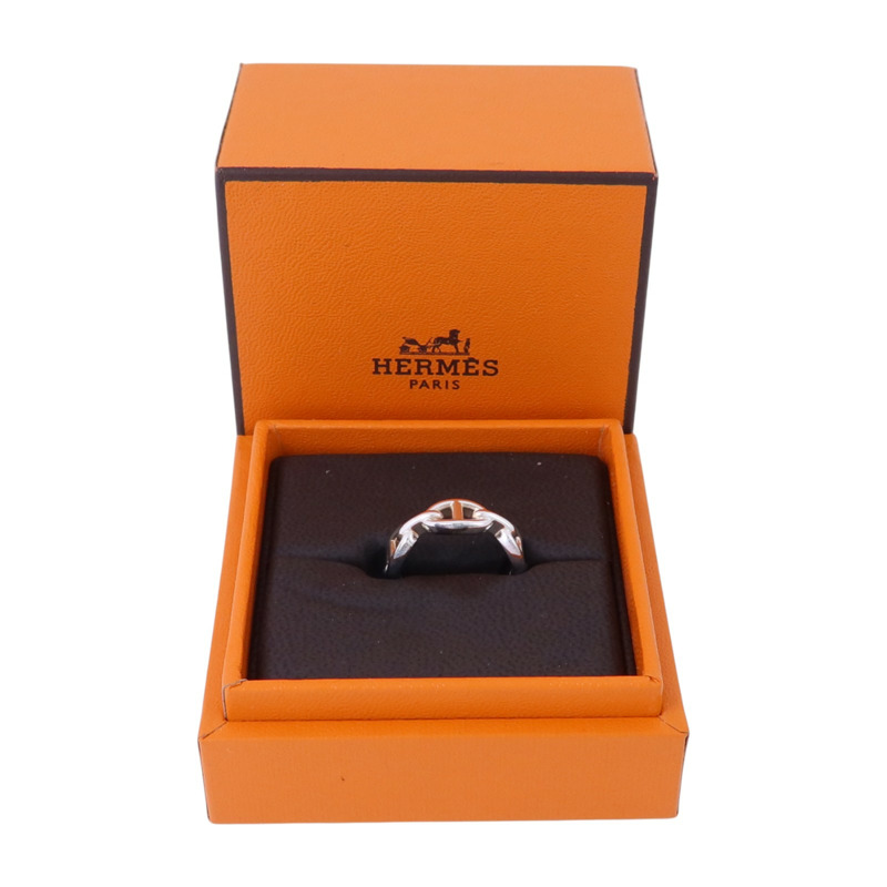 HERMES 925純銀Chaine D'Ancre Ring戒指#51/US#5.75-8