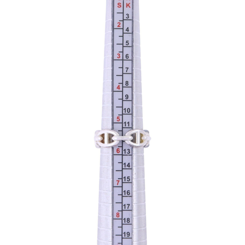 HERMES 925純銀Chaine D'Ancre Ring戒指#51/US#5.75-9