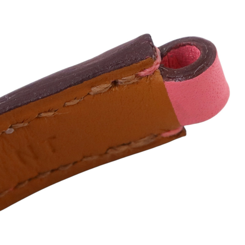 HERMES Swift皮革Rivale Double Tour Bracelet金扣手鏈-12