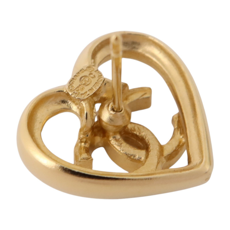 CHANEL 金屬/水鑽Earrings金扣耳環-6