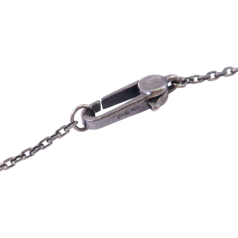 GUCCI 925純銀Cross Cutout G Necklace銀扣項鏈-3