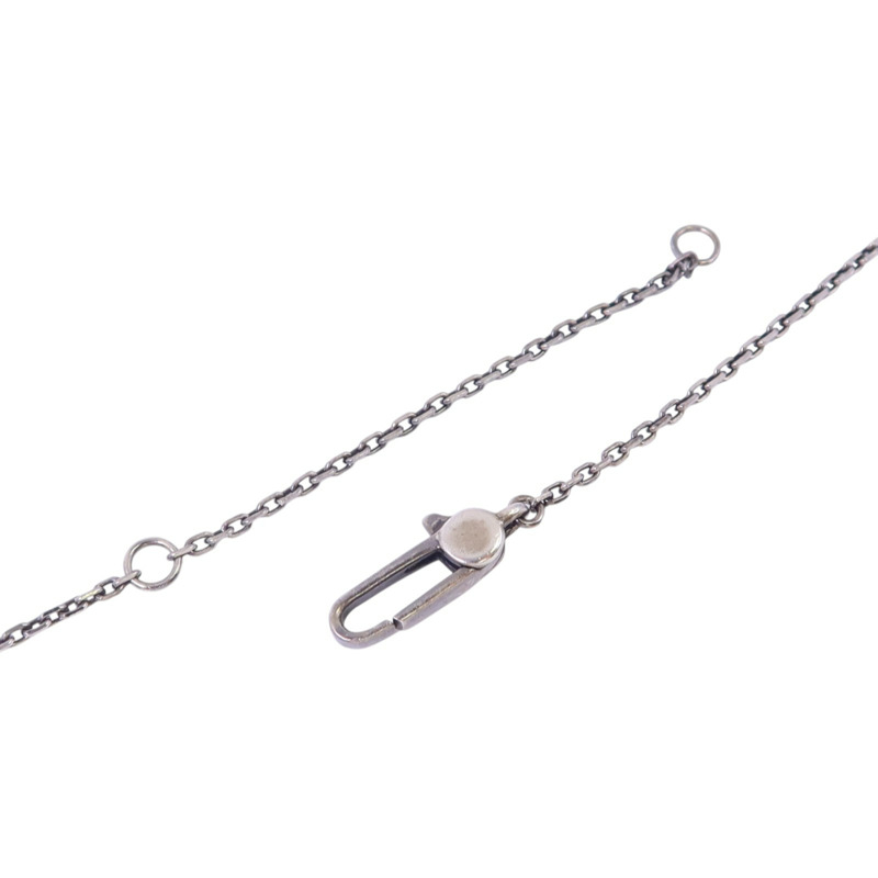 GUCCI 925純銀Cross Cutout G Necklace銀扣項鏈-4