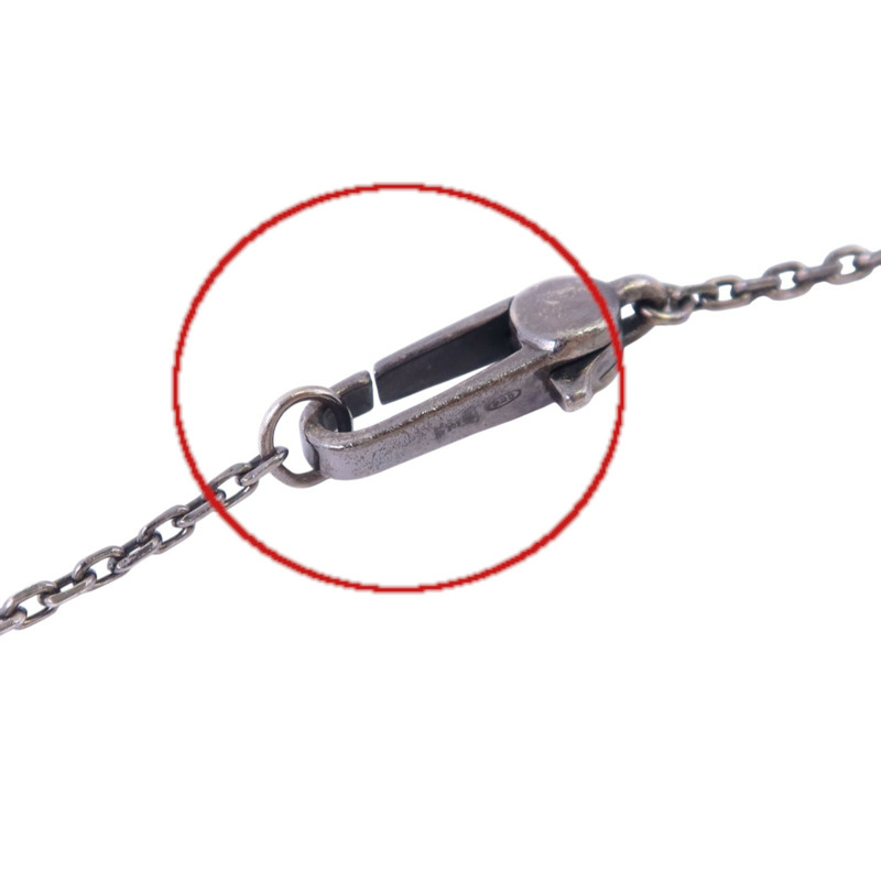 GUCCI 925純銀Cross Cutout G Necklace銀扣項鏈-9