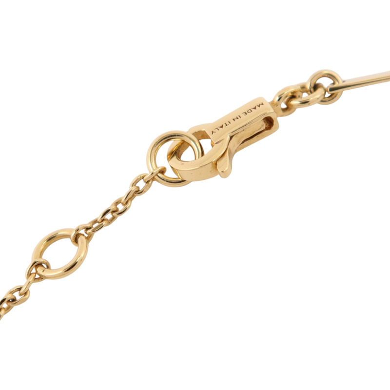 CELINE 金屬/仿珍珠Triomphe Multi Bracelet金扣手鏈-6