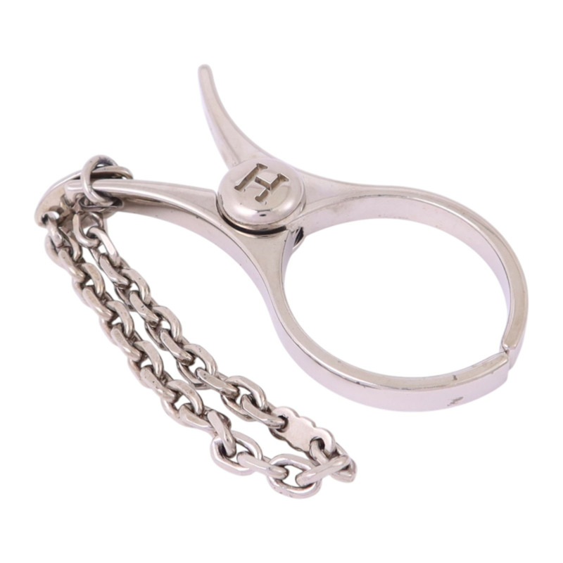 HERMES 金屬Filou Glove Clip Charm銀扣掛飾-2
