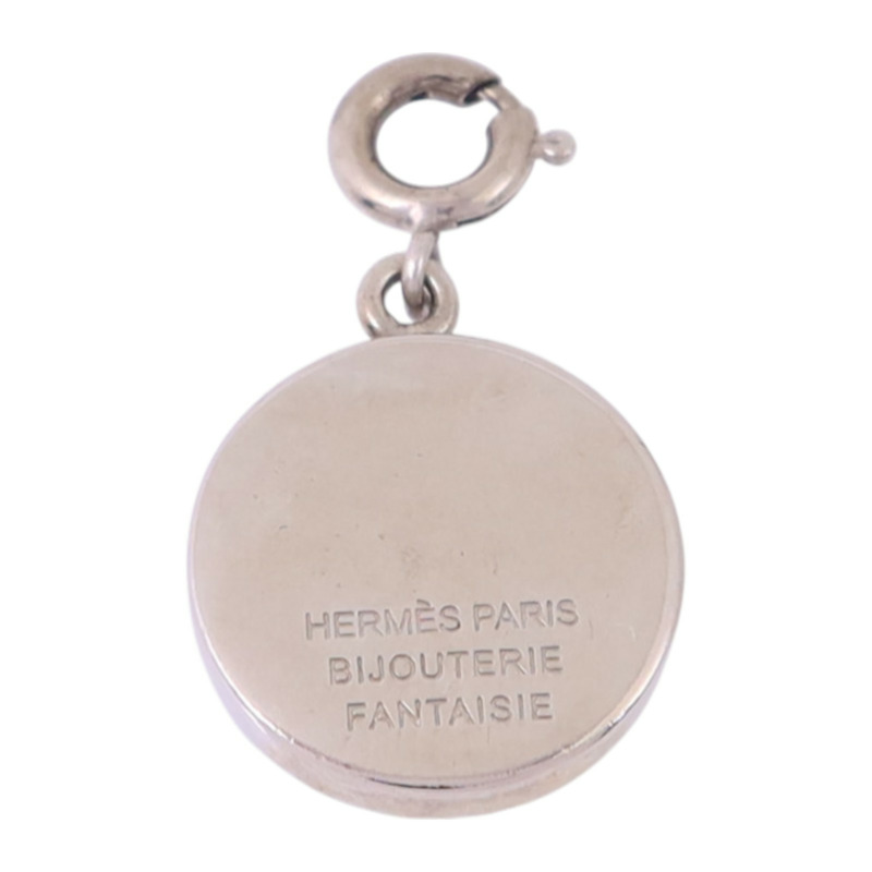 HERMES 金屬Vintage Horse Berlock銀扣掛飾-3