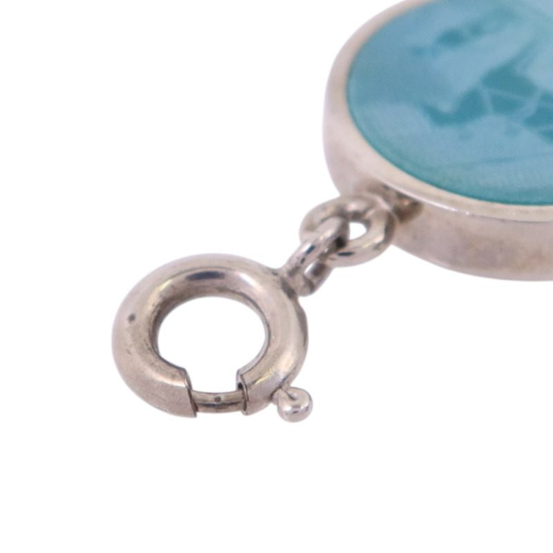 HERMES 金屬Vintage Horse Berlock銀扣掛飾-4