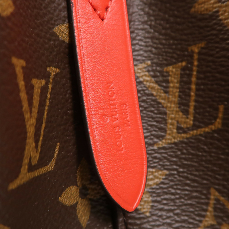 LOUIS VUITTON Monogram Neo Noe Bucket Bag金扣肩背袋Coquelicot-5