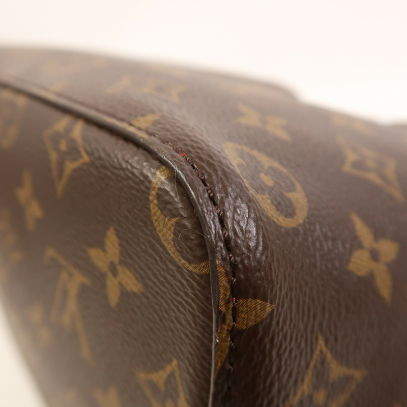 LOUIS VUITTON Monogram Neo Noe Bucket Bag金扣肩背袋Coquelicot-11