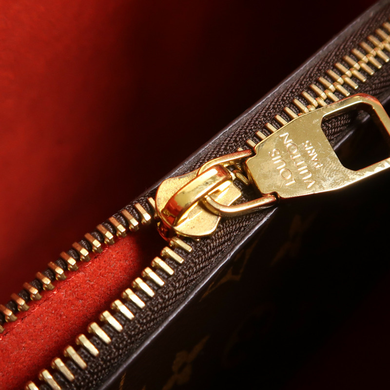 LOUIS VUITTON Monogram Neo Noe Bucket Bag金扣肩背袋Coquelicot-16