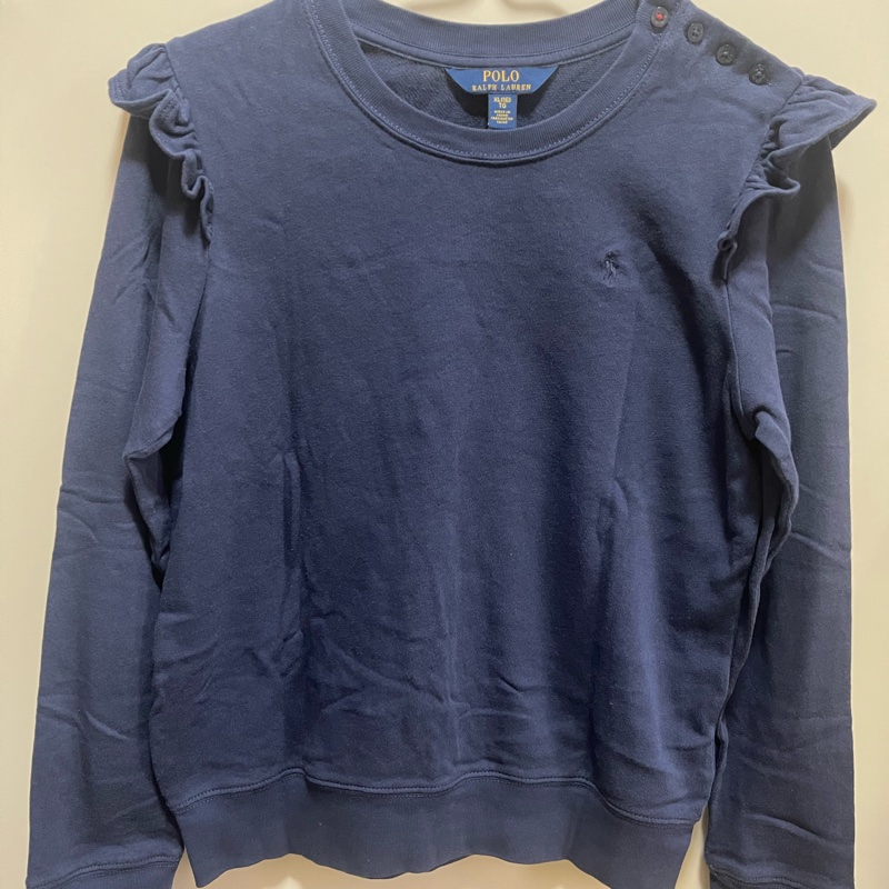 Polo Ralph Lauren深藍色薄款長袖衛衣-0