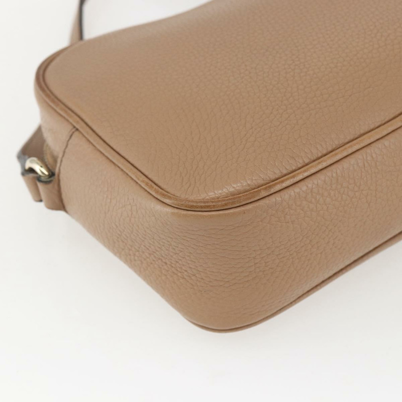 【日本直送】GUCCI Soho 肩背包 皮革 米色 金色 308364 正品 bs32892-16