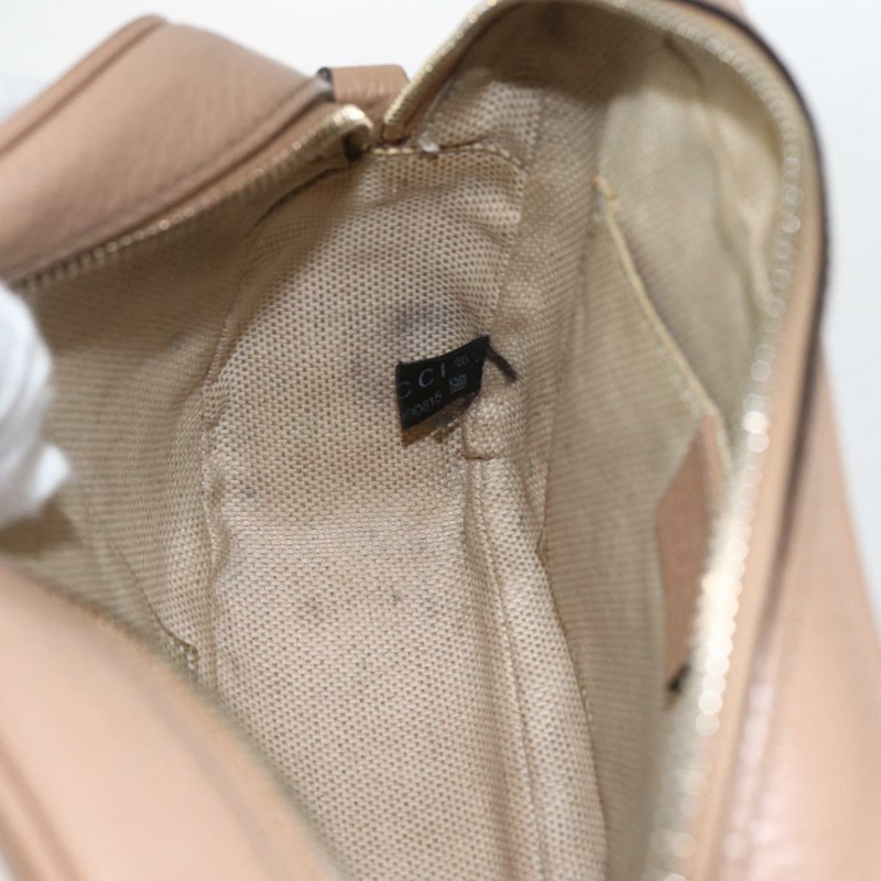 【日本直送】GUCCI Soho 肩背包 皮革 米色 金色 308364 正品 bs32892-19