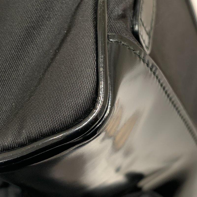 PRADA 普拉達 ECONYL 再生尼龍 側背包 手機包 黑色 銀釦-11