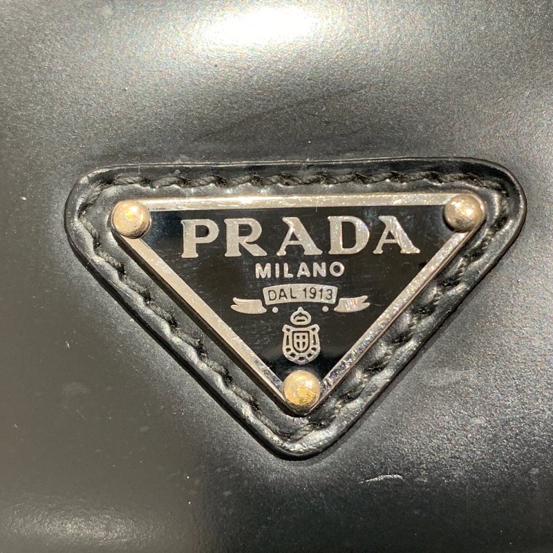 PRADA 普拉達 ECONYL 再生尼龍 側背包 手機包 黑色 銀釦-16