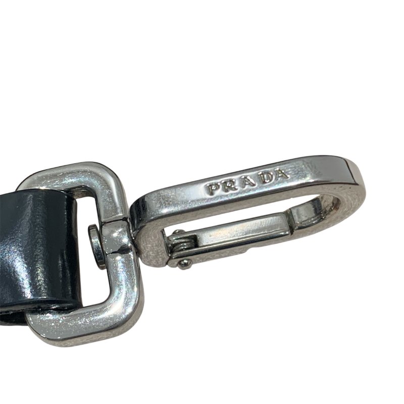 PRADA 普拉達 ECONYL 再生尼龍 側背包 手機包 黑色 銀釦-18