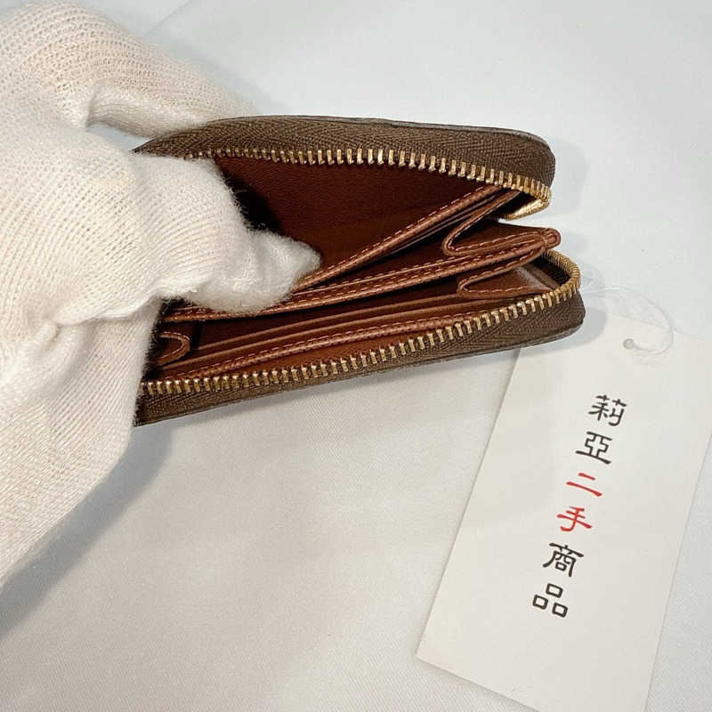 莉亞精品♡ LV M60067 ㄇ拉老花零錢卡包 二手-14