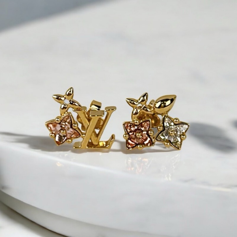 莉亞精品♡ LV M00786 耳環 二手-0