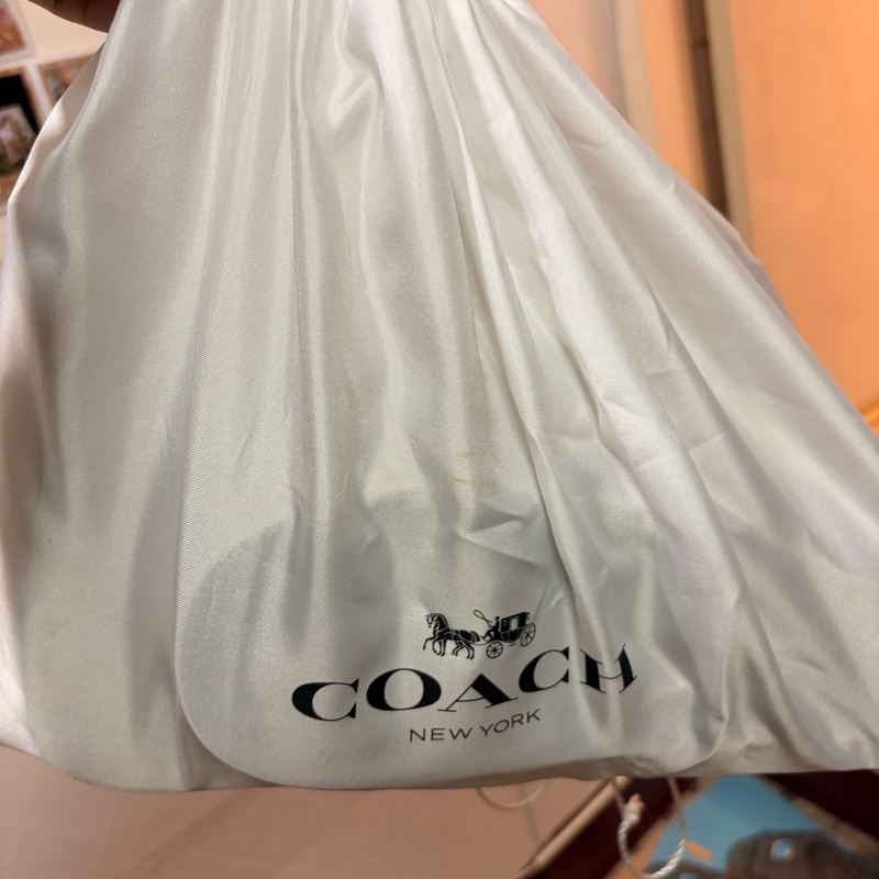 Coach Cary 單肩包 荔枝紋皮革 象牙白 附兩款肩袋-7