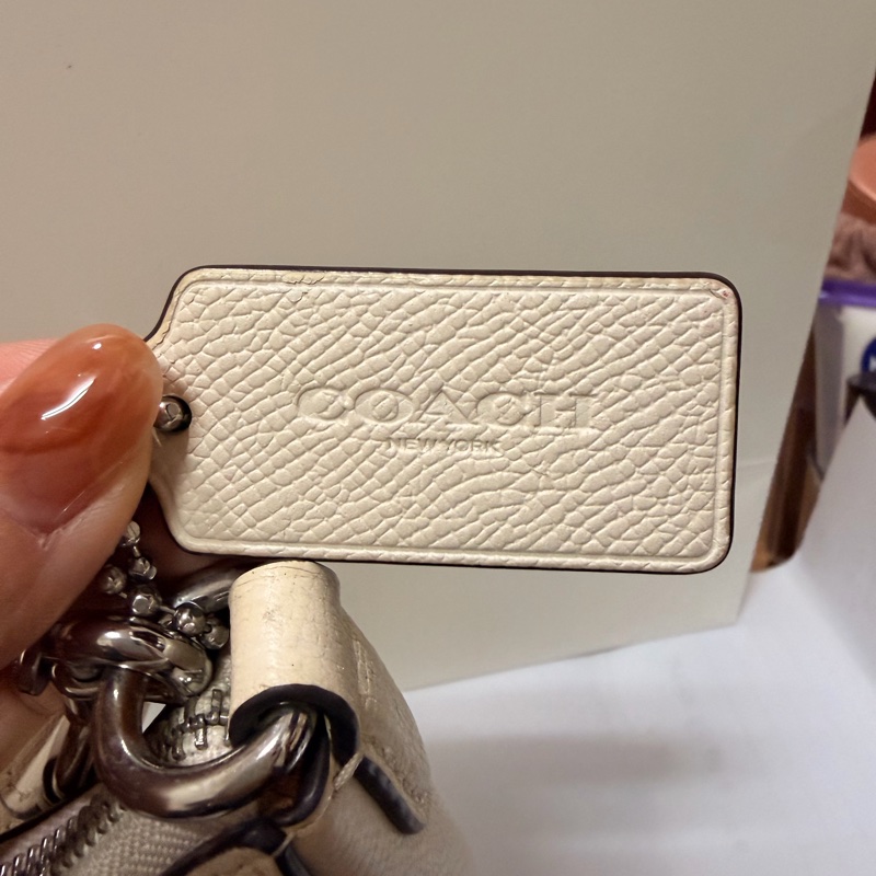 Coach Cary 單肩包 荔枝紋皮革 象牙白 附兩款肩袋-22