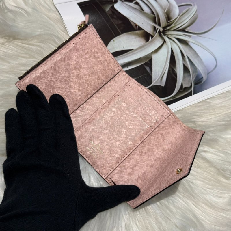 LV 經典老花三折短夾-3