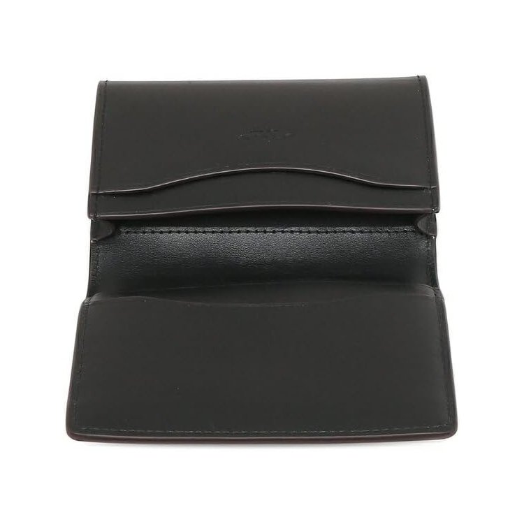 【COACH】滿版LOGO對開卡片名片夾-黑灰色-3