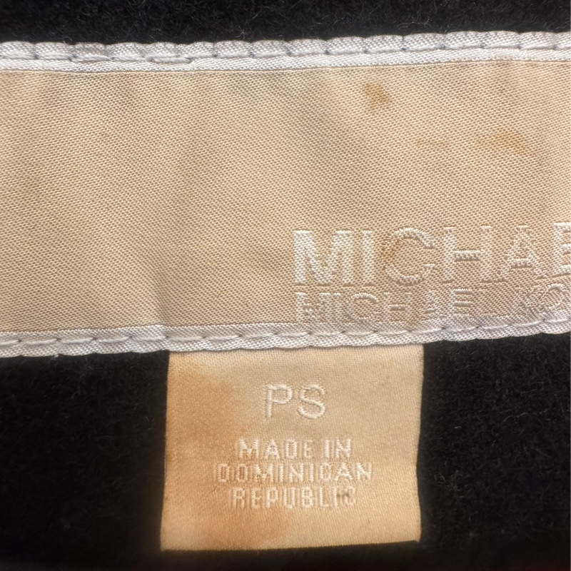 Michael Kors 黑色長版大衣 PS-4
