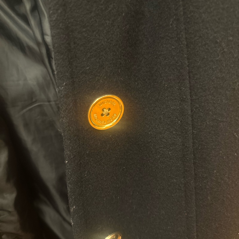 Michael Kors 黑色長版大衣 PS-11