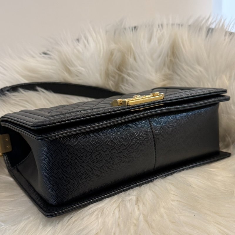 香奈兒 香奈兒黑金荔枝BOY  芯片-2