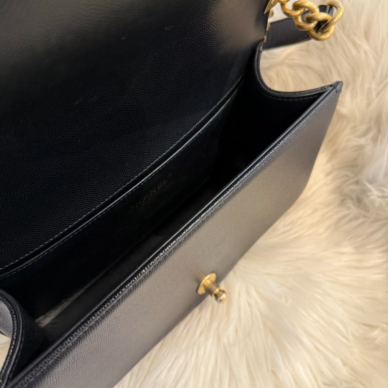 香奈兒 香奈兒黑金荔枝BOY  芯片-4