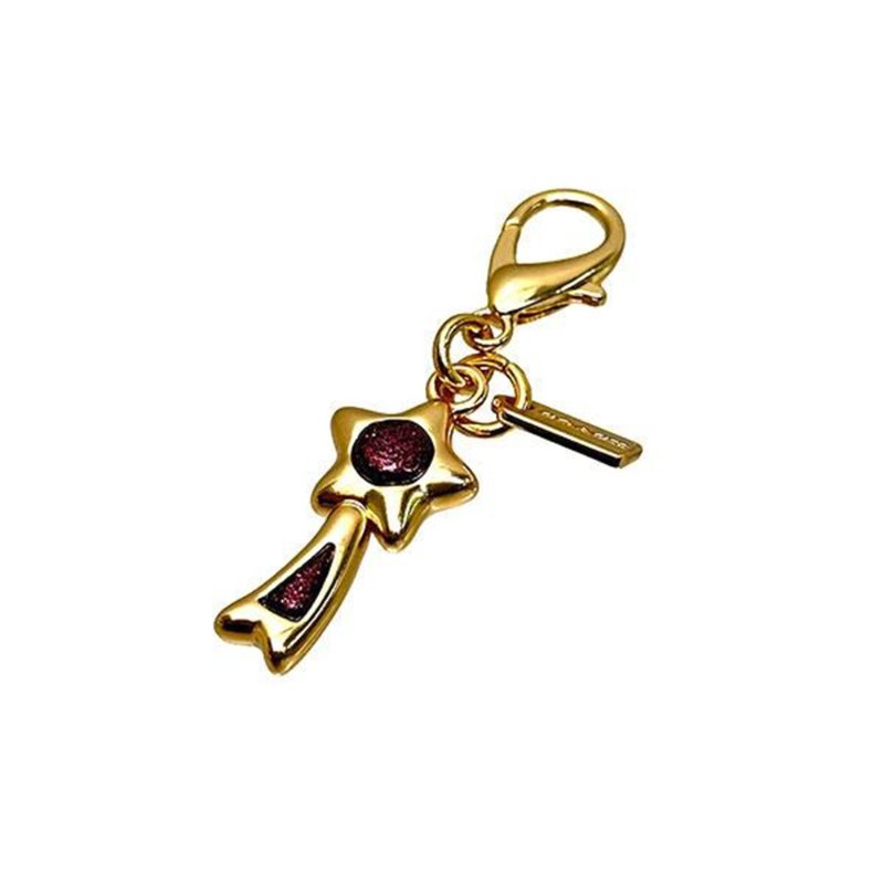 【COACH】素面皮革L型手拿包及吊飾禮盒-紅色-5