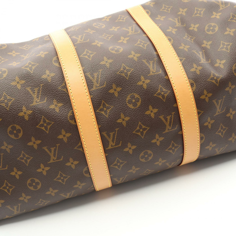 路易威登 Keepall 50 旅行手提包 M41426 Monogram 皮革 棕色 二手 LV-6