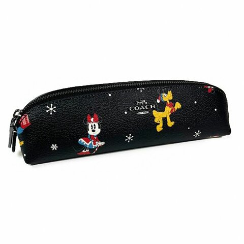 【COACH】迪士尼聯名印花筆袋-米妮