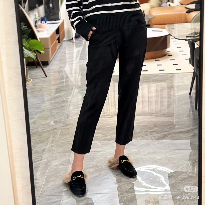 914intheair精品代購『全新閒置』Gucci 毛毛馬銜扣穆勒拖39-4