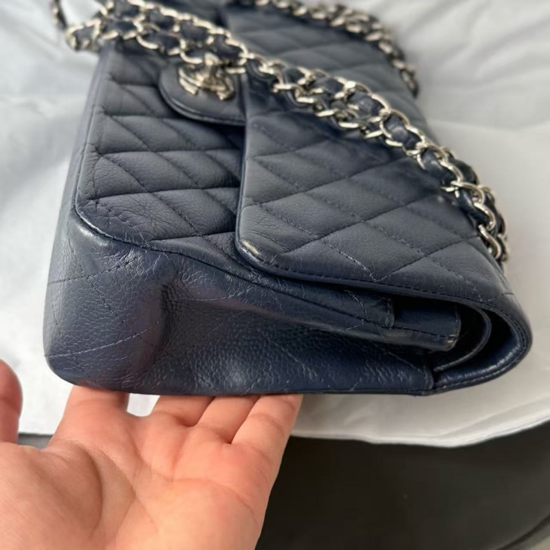 全配❤️ 香奈兒 #深海藍 #荔枝牛皮 #cf25 #中號-6