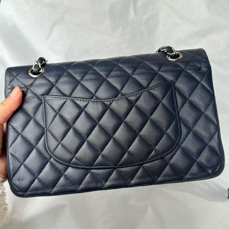 全配❤️ 香奈兒 #深海藍 #荔枝牛皮 #cf25 #中號-9