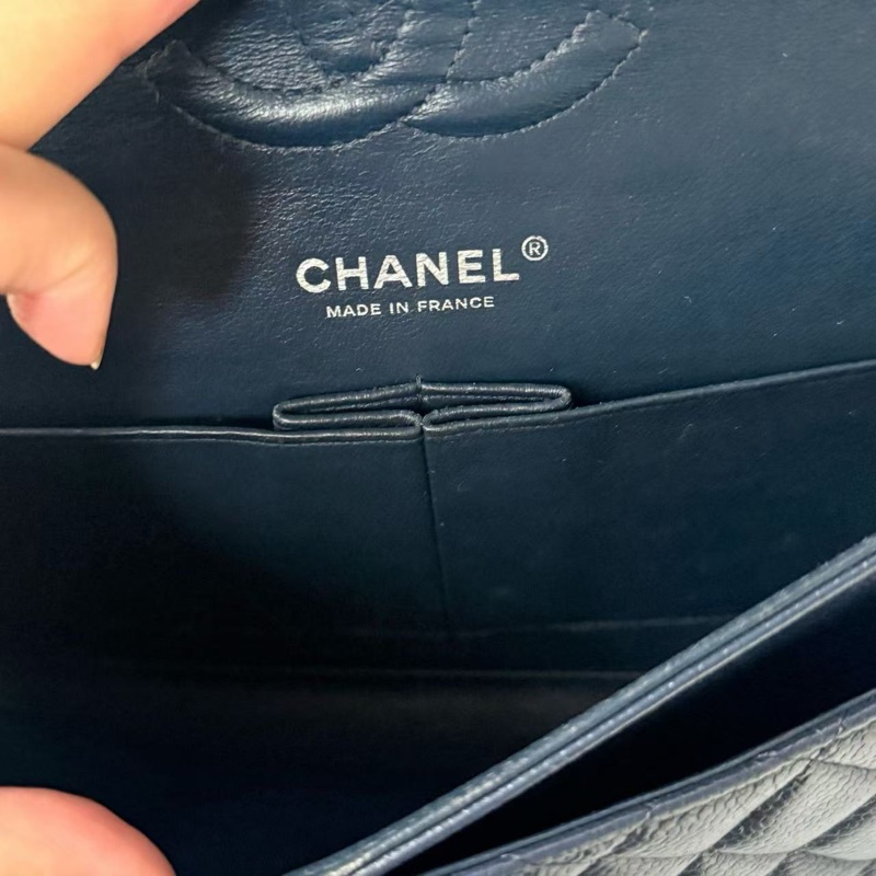 全配❤️ 香奈兒 #深海藍 #荔枝牛皮 #cf25 #中號-11