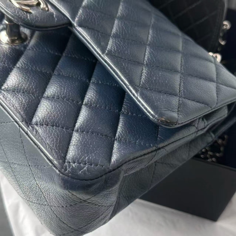 全配❤️ 香奈兒 #深海藍 #荔枝牛皮 #cf25 #中號-15