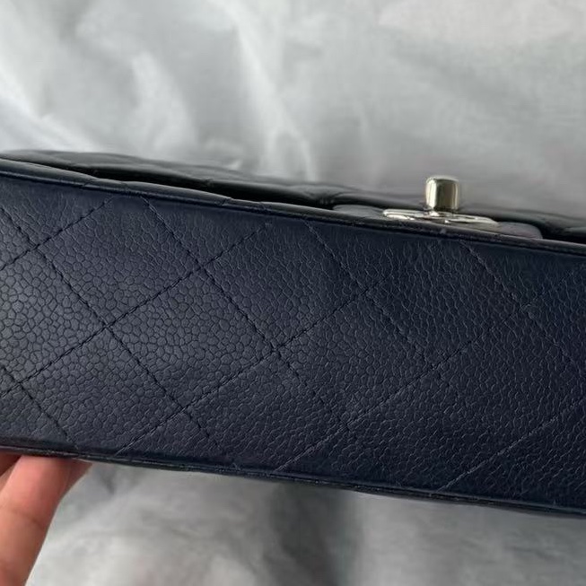 全配❤️ 香奈兒 #深海藍 #荔枝牛皮 #cf25 #中號-18