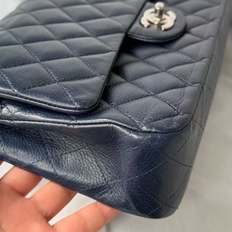 全配❤️ 香奈兒 #深海藍 #荔枝牛皮 #cf25 #中號-19