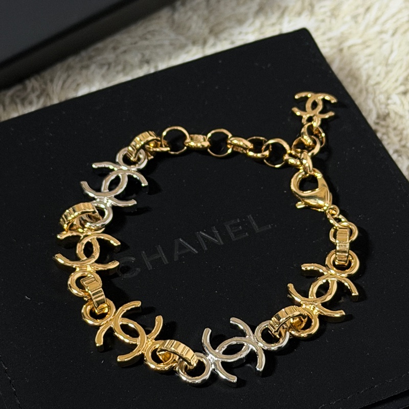 CHANEL 香奈兒 ABH113 BRACELET【26P 春夏預告】雙C LOGO 串連手鏈-1