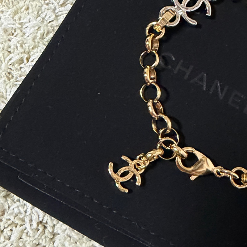CHANEL 香奈兒 ABH113 BRACELET【26P 春夏預告】雙C LOGO 串連手鏈-3