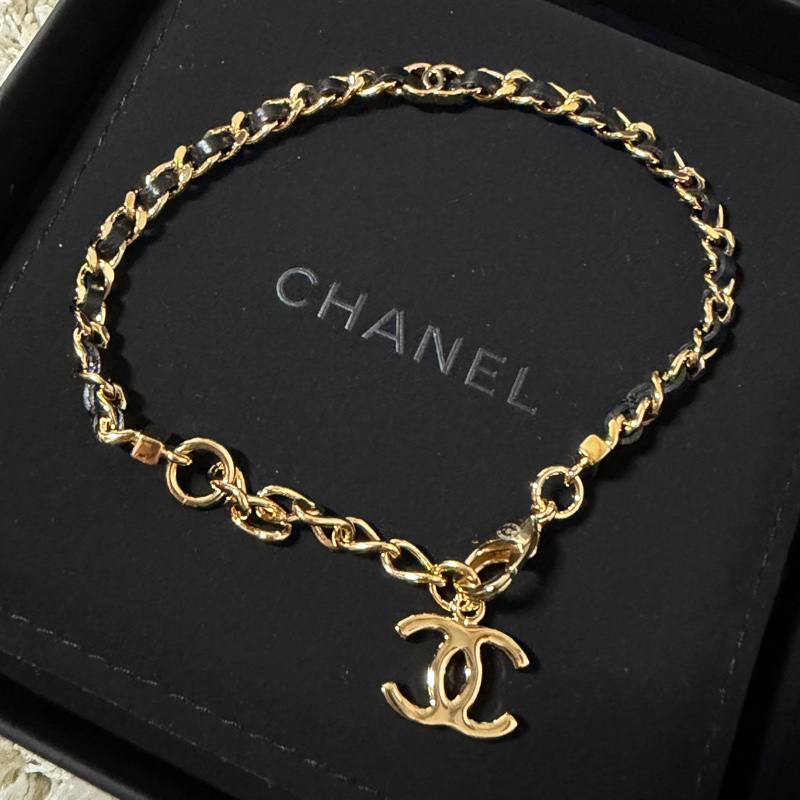 CHANEL 香奈兒 ABH331 BRACELET【26P 春夏預告】皮穿鏈子手鏈-1