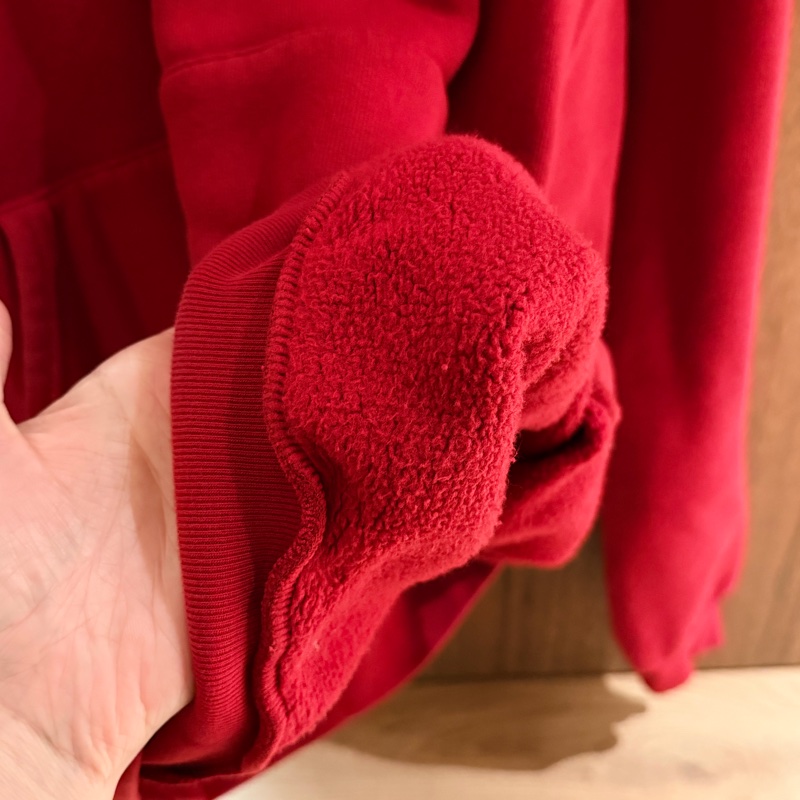 BALENCIAGA | 中性款品牌Logo帽T/ 暗紅-3