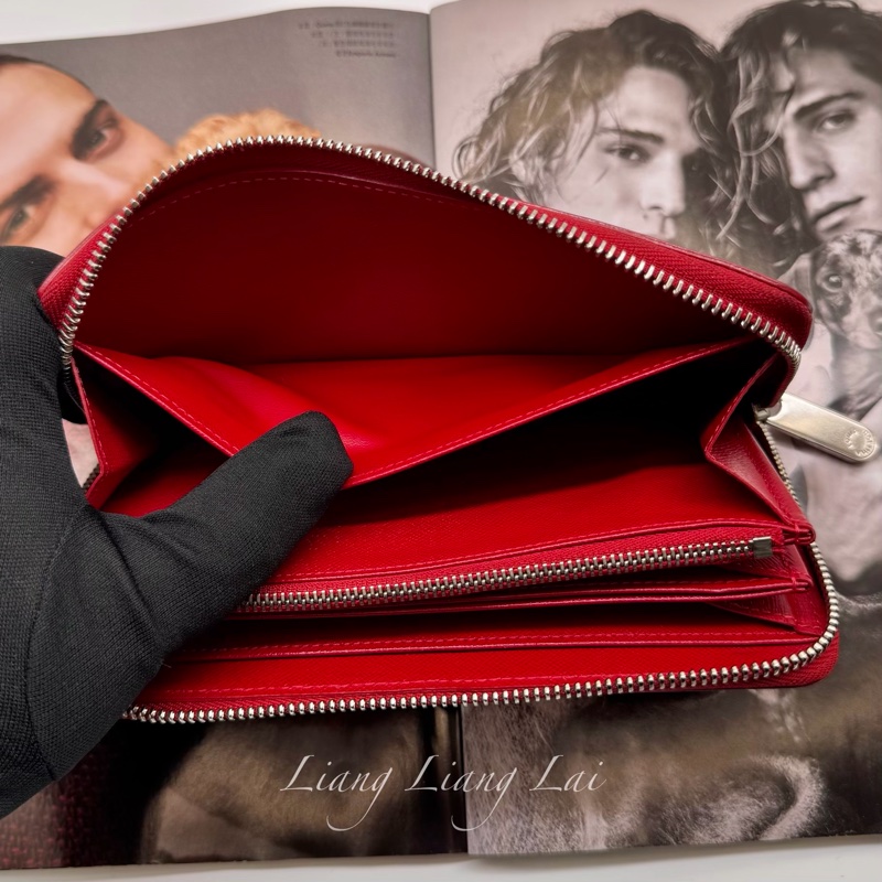 LOUIS VUITTON Epi Zippy Wallet 經典水波紋寶石紅長夾-6