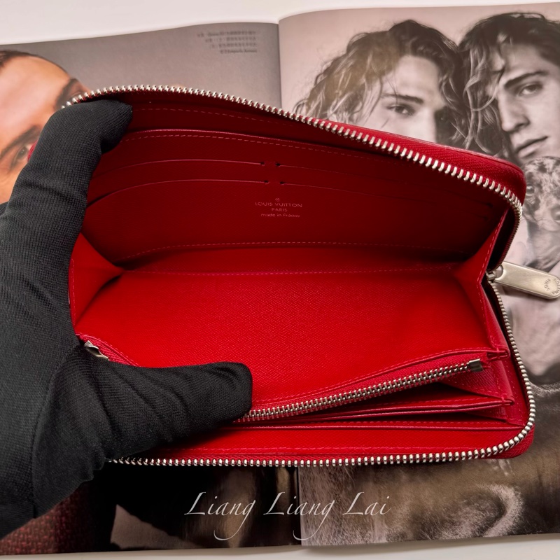 LOUIS VUITTON Epi Zippy Wallet 經典水波紋寶石紅長夾-7