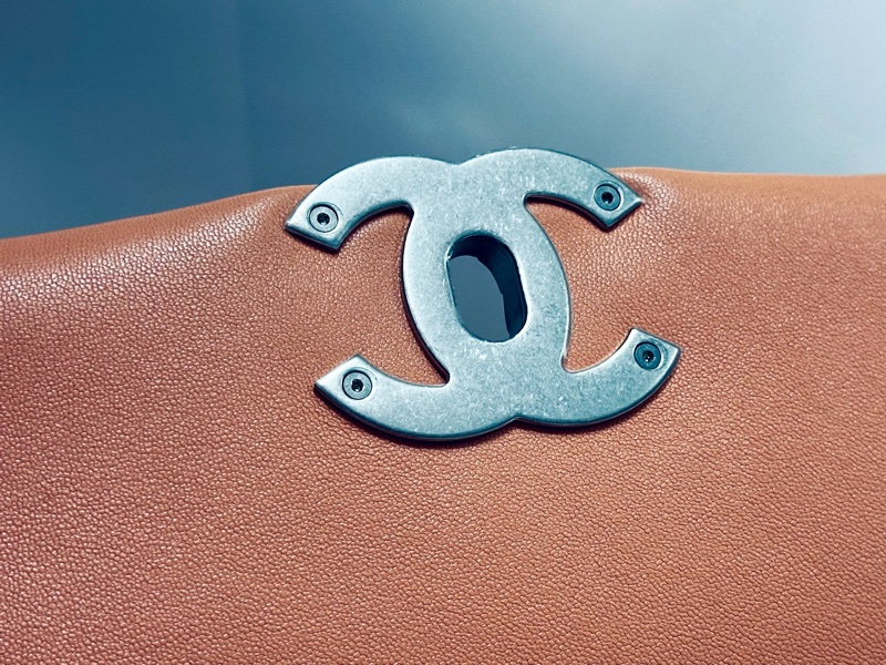 CHANEL 成色基本全新 粉金19bag小號肩背斜背包26*16*7.5 配件塵袋-20