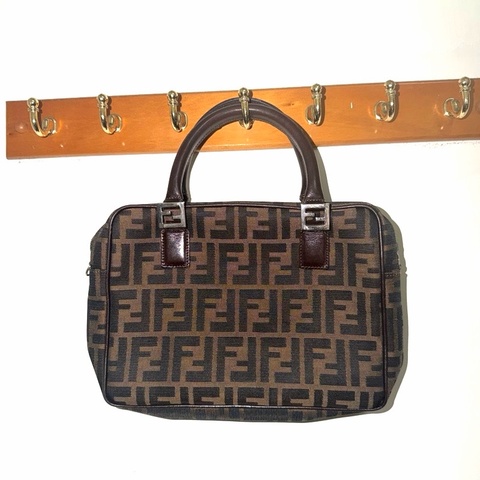 芬迪老花包 波士頓 中古包