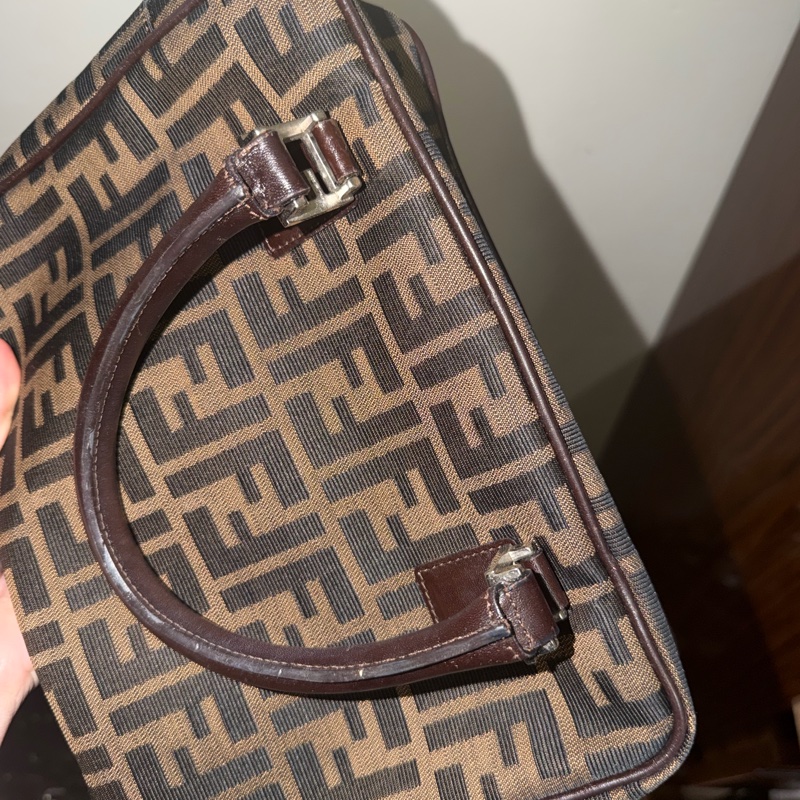 芬迪老花包 波士頓 中古包-3