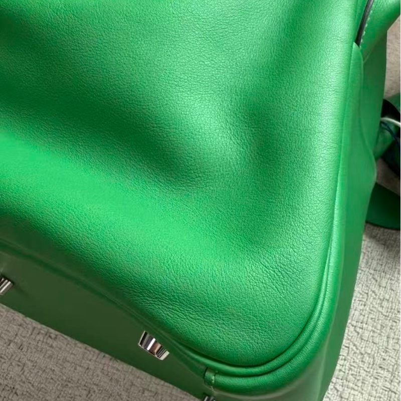 🌈Hermes💚Lindy 30🌟綠色銀扣💚99新💚swift皮🌟lindy30🌟Lindy🌟愛馬仕🌟-4